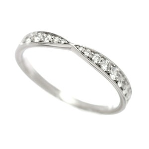 TIFFANY & Co. Harmony Platinum Diamond 1.8mm Band Ring 6 image 1