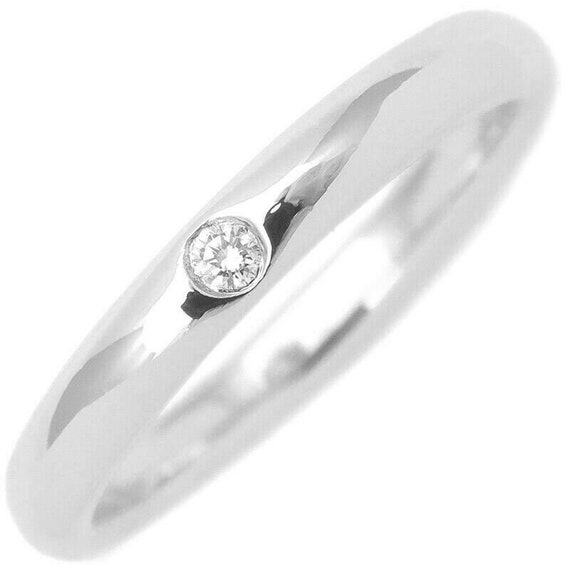 TIFFANY & Co. Platinum Elsa Peretti Diamond Band R