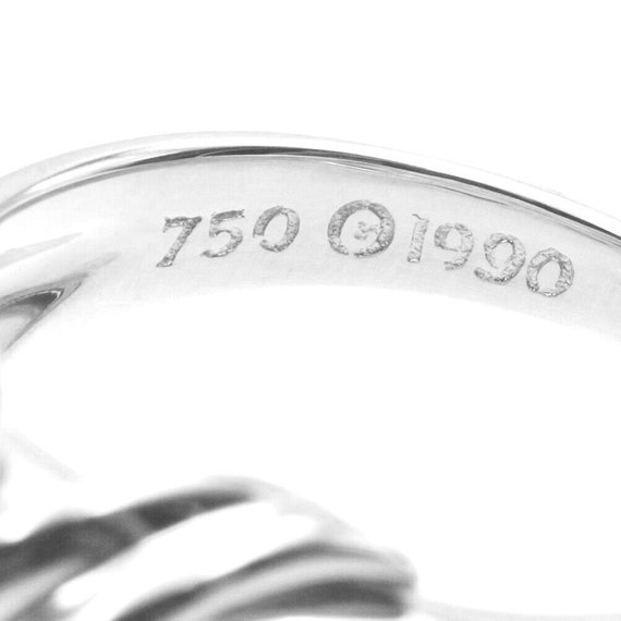 TIFFANY & Co. 18K White Gold Signature X Ring 6 - image 5