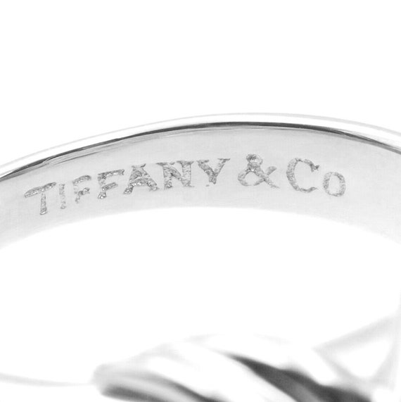 TIFFANY & Co. 18K White Gold Signature X Ring 6 - image 4