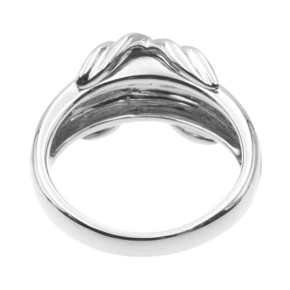 TIFFANY & Co. 18K White Gold Signature X Ring 6 - image 3