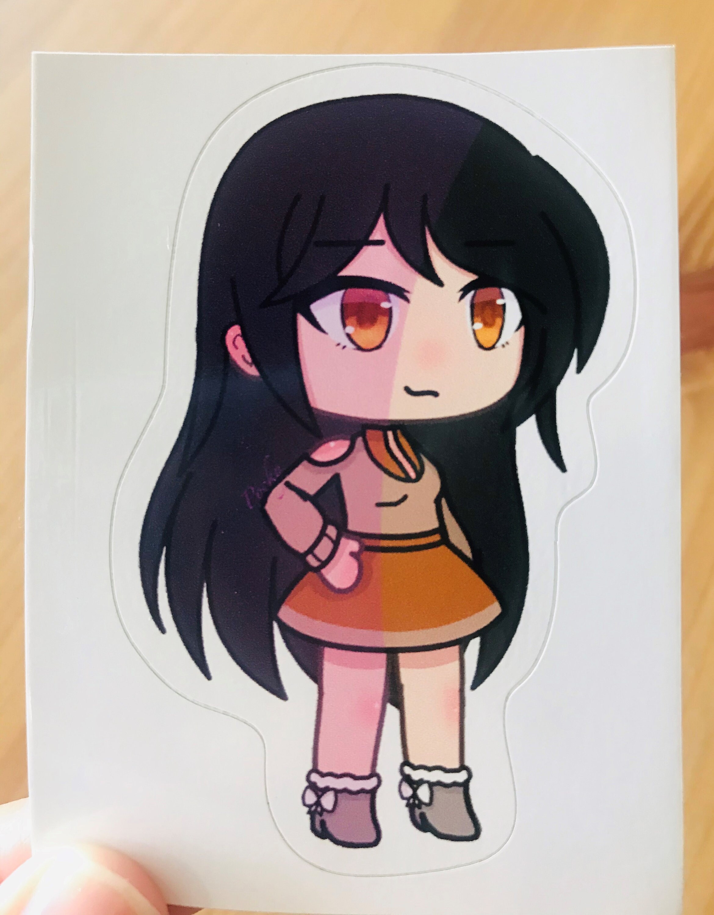 Gacha Super Star Girl Gacha Life Art Vinyl Sticker 