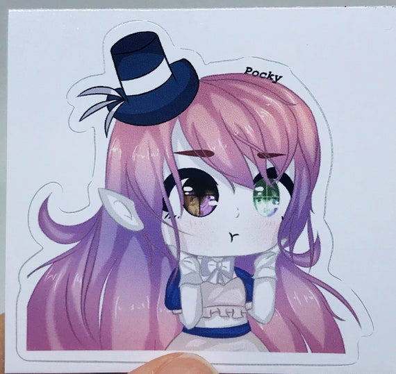 Gacha Girl With Hat Gacha Life Art Vinyl Sticker -  Denmark