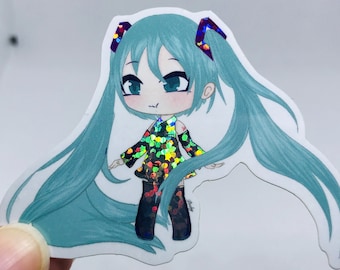 Gacha Girl - Gacha Life Art Glitter Sticker