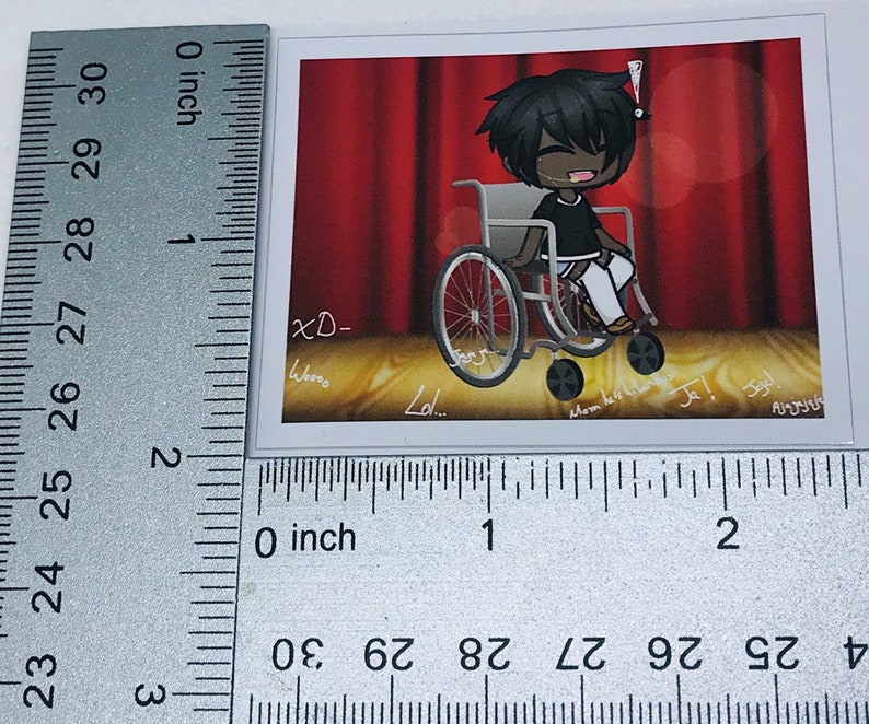 Gacha Comedian Boy in Wheelchair With Background Inclusion Gacha Life