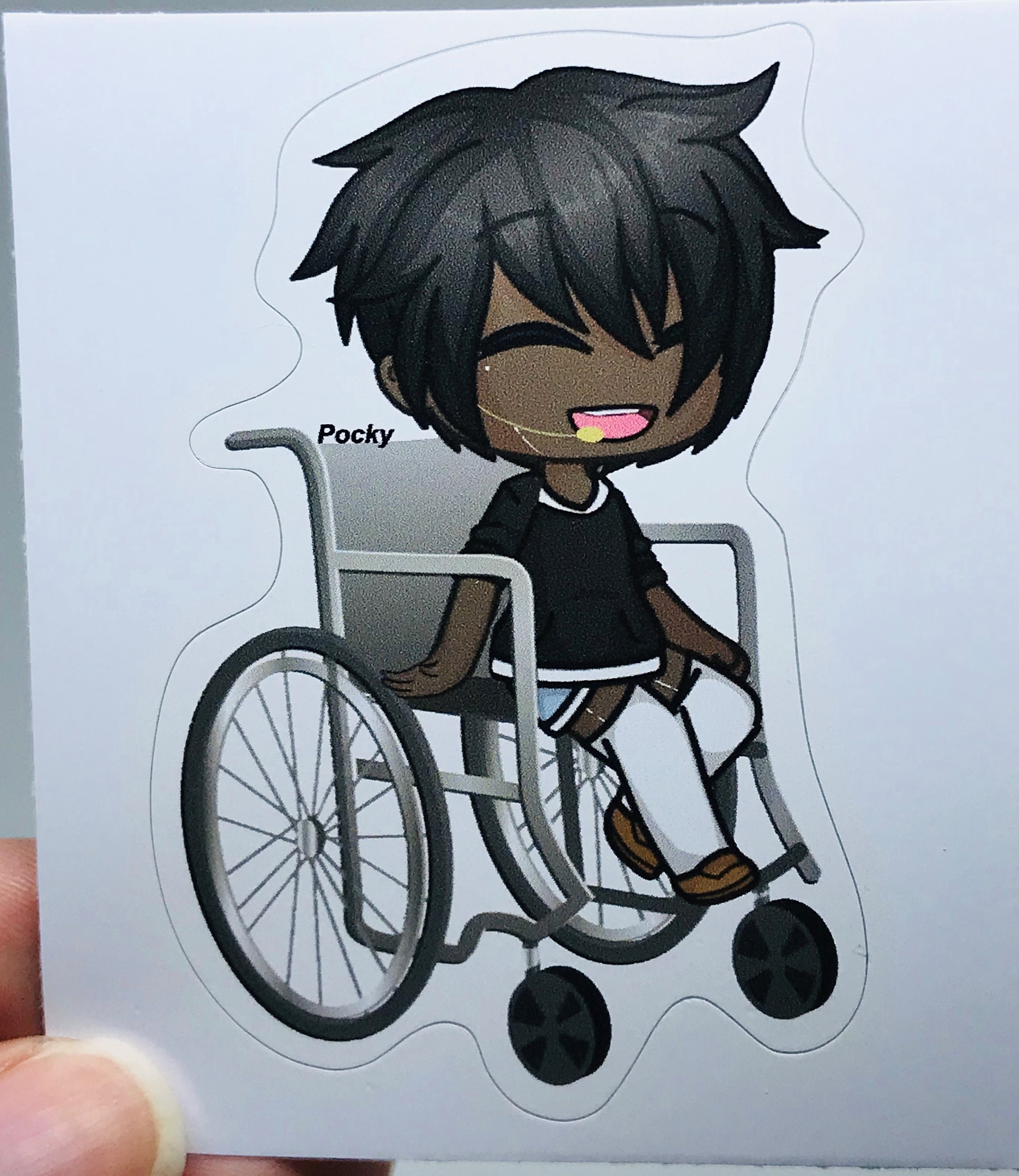 Gacha Comedian Boy in Wheelchair Inclusion Gacha Life Art 