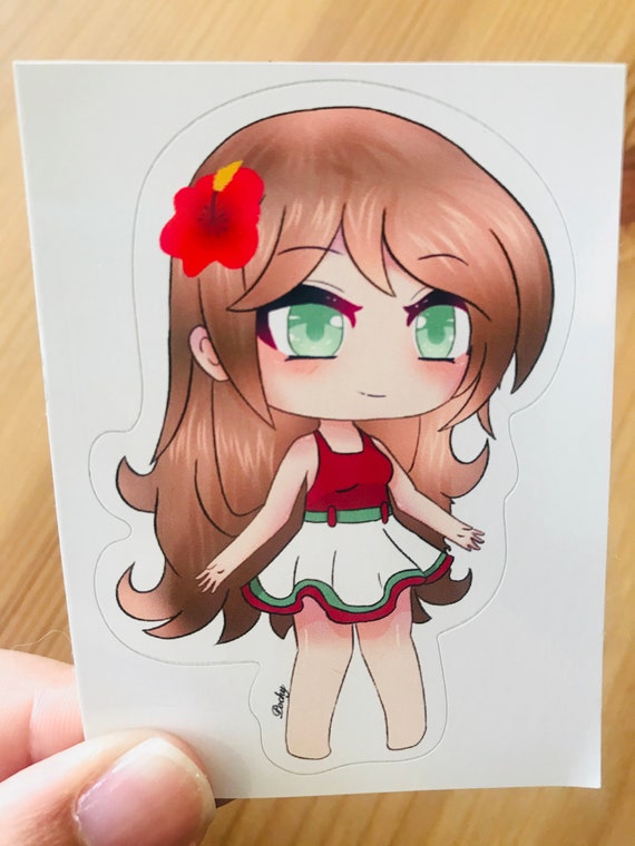 Gacha Girl Gacha Life Art Glitter Sticker -  Portugal