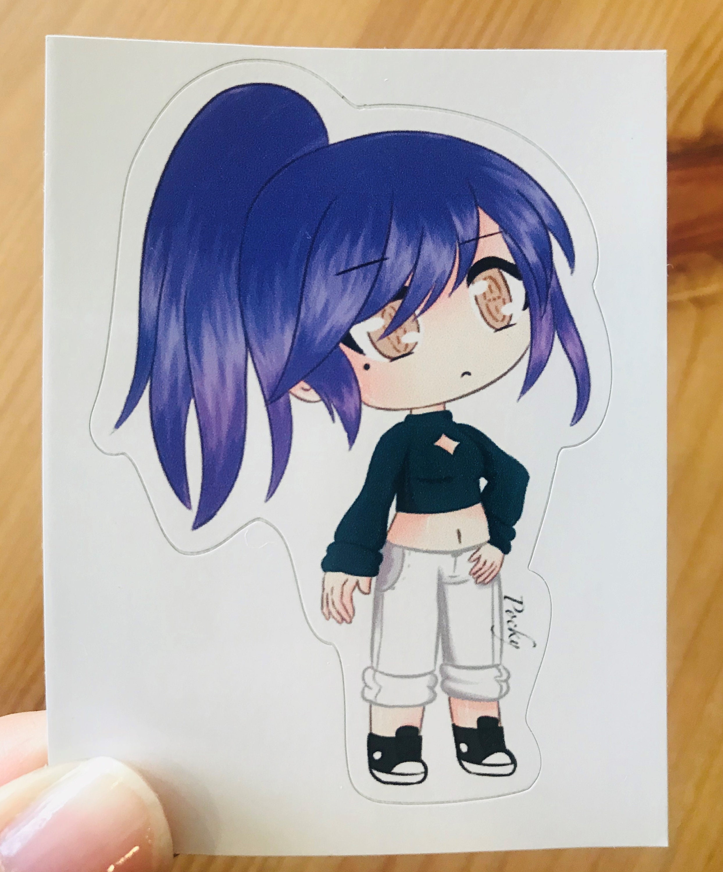 Gacha Girl Gacha Life Art Glitter Sticker -  Portugal