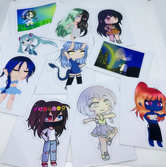 Gacha Life Art Stickers Bundle Set of Ten 10 Stickers -  Portugal