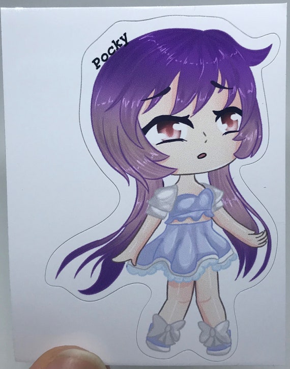 Gacha Super Star Girl Gacha Life Art Vinyl Sticker 