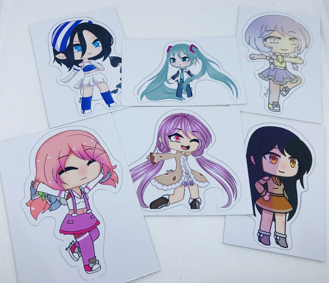 Gacha Life Art Stickers Bundle Set of Ten 10 Stickers -  Portugal