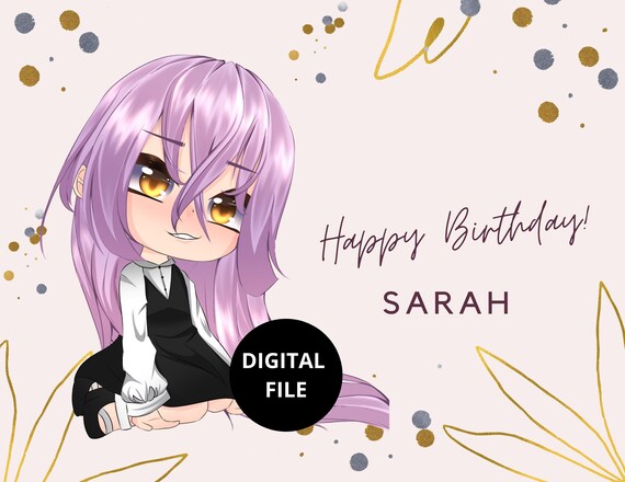 Gacha Life Birthday Personalized Invitation 