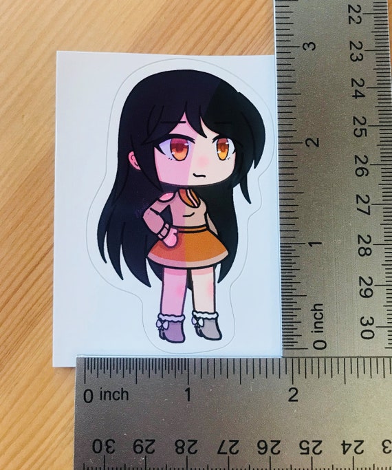 Gacha Super Star Girl Gacha Life Art Vinyl Sticker 