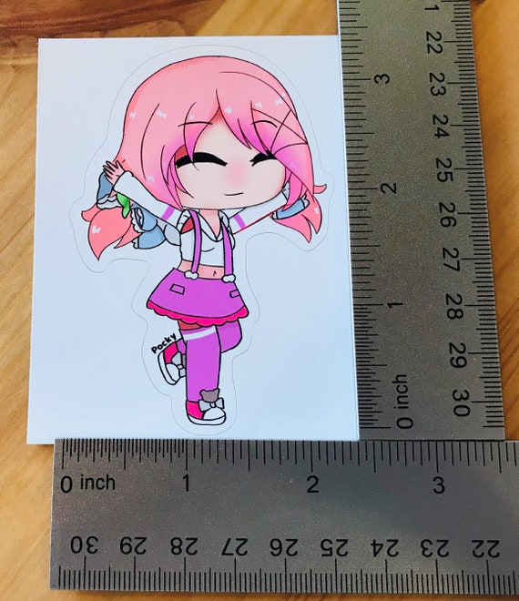 Gacha Super Star Girl Gacha Life Art Vinyl Sticker 