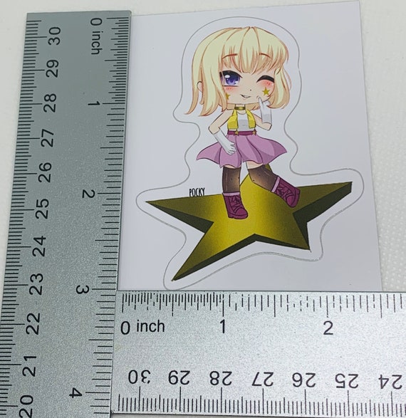 Gacha Super Star Girl Gacha Life Art Vinyl Sticker 