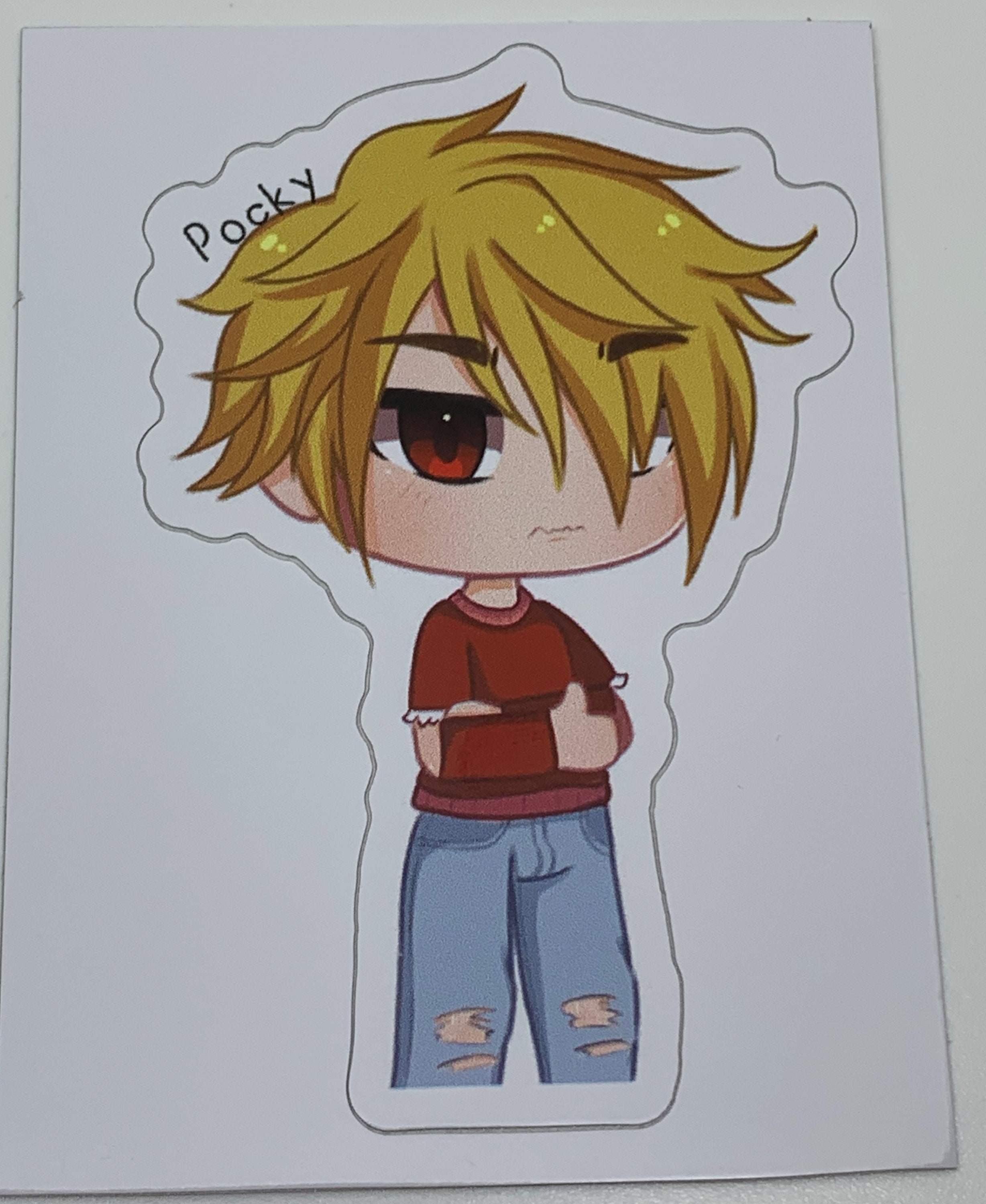 Gacha Blond Boy Gacha Life Art Sticker -  Portugal