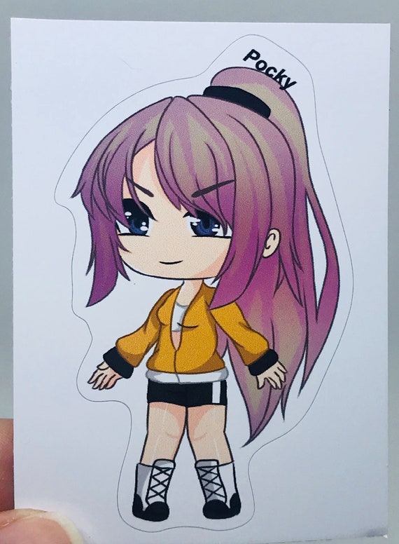 Gacha Girl With Hat Gacha Life Art Vinyl Sticker -  Denmark