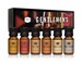 P&J Trading Gentlemen's Set of 6 Fragrance Oils -  Leather, Sweet Tobacco, Teakwood, Bay Rum, Cedar, Sandalwood 