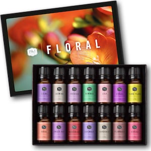 Floral Set of 14 Premium Grade Fragrance Oils - 10ml