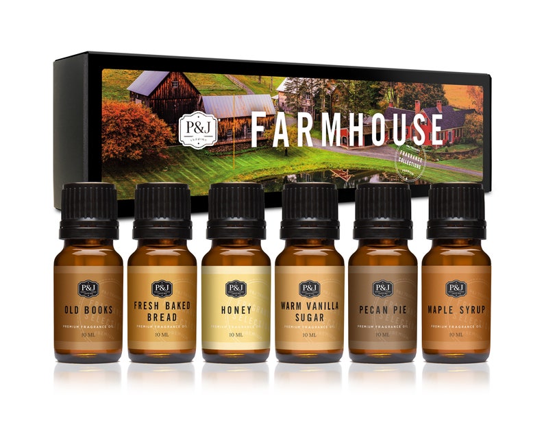 P&J Trading Farmhouse Set of 6 Fragrance Oils Old Books Etsy