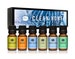 Clean Home Set of 6 Premium Grade Fragrance Oils - Lemongrass, Fresh Cotton, Clean & Fresh, Aloe, Bamboo, and Orange - 10ml 