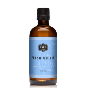 Fresh Cotton 100ml Premium Grade Fragrance Oil - Clean Linen Scent for Candles, Soap Making, Diffusers  & Crafts