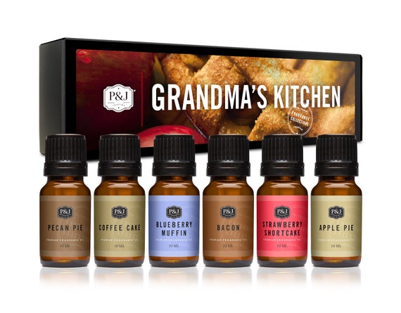 P&J Cookies & Cakes Set of 6 Premium Fragrance Oil for Candle