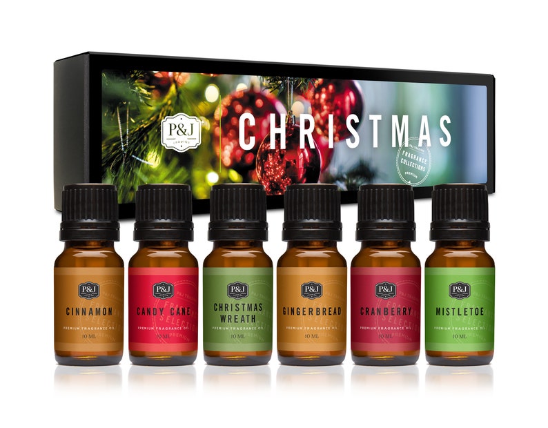 P&J Trading Christmas Set of 6 Fragrance Oils Christmas Etsy
