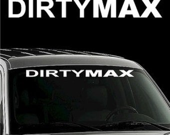 HILLBILLY Windshield Vinyl Decal Sticker – Country Smoke Diesel Truck/Car/SUV