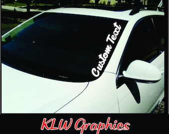 Custom Text Car Windshield Banner Custom Decal Car Accessories Car