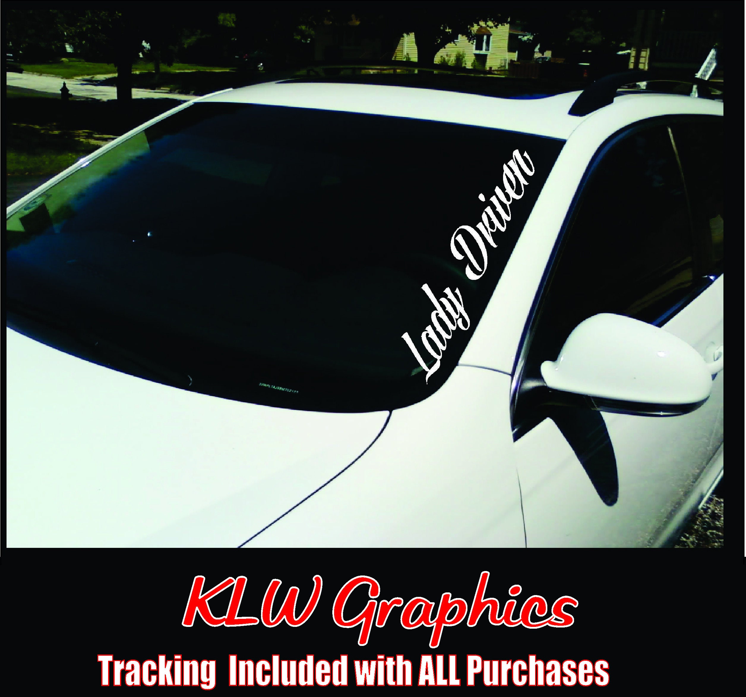 Lady Driven Window Banner Decal Car Truck Diesel SUV Country Etsy