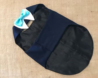 Navy Blue Wedding Dog Tuxedo (custom color bow ties and tuxedos available)