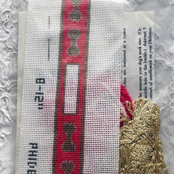 Needlepoint Kit Dog Collar Etsy