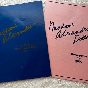 1988 MADAME ALEXANDER DOLL Company Catalogs & Description for Dolls World&#39;s Most Beautiful Dolls Vintage
