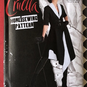 DISNEY CRUELLA DE Vil Villain Simplicity S9340 Womens Costume Sewing Pattern Size H5 6-14 or 6 8 10 12 14 New Uncut 101 Dalmatians