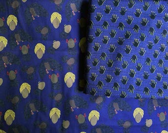 CULTURAL PRIDE SEWING 100% Cotton Fabric Big Lot  A.L.M.O.S.T.  2 Y.A.R.D.S. Main Fabric with Faces -  3 Yards the Coordinating Hands Fabric