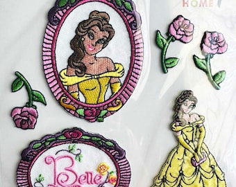 Out of Print DISNEY PRINCESS BELLE Beauty and the Beast Wrights Disney Home Princess Collection Self Adhesive Appliques