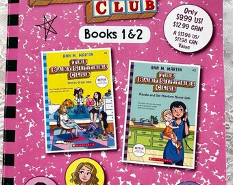 Originally from 1986 The BABYSITTERS CLUB BOOKS 1 & 2 Ann M. Martin Books 1 and 2 in One Thick Softbound Paperback Book