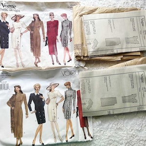 Uncut VOGUE Vintage Sewing Pattern 1010 DRESSES Sizes 6 8 10 12 14 16
