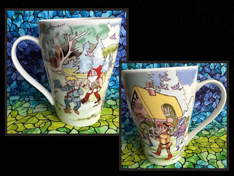 Cardew Mug SNOW WHITE & 7 DWARFS Paul Cardew Made in England Coffee Tea Mug ...