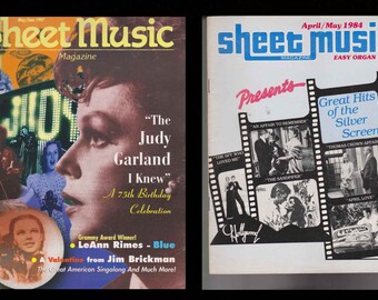1984 1997 Back Issues SHEET MUSIC MAGAZINES Judy Garland Hollywood Silver Screen Sandpiper Thomas Crown Affair April Love