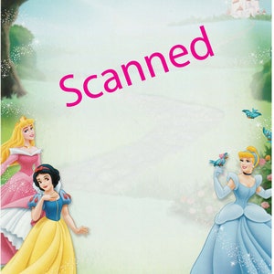 DISNEY PRINCESS STATIONERY Gartner Studios Out of Print 8-1/2&quot; x 11&quot; in Size Approximately 95 Pages Brand New Sealed
