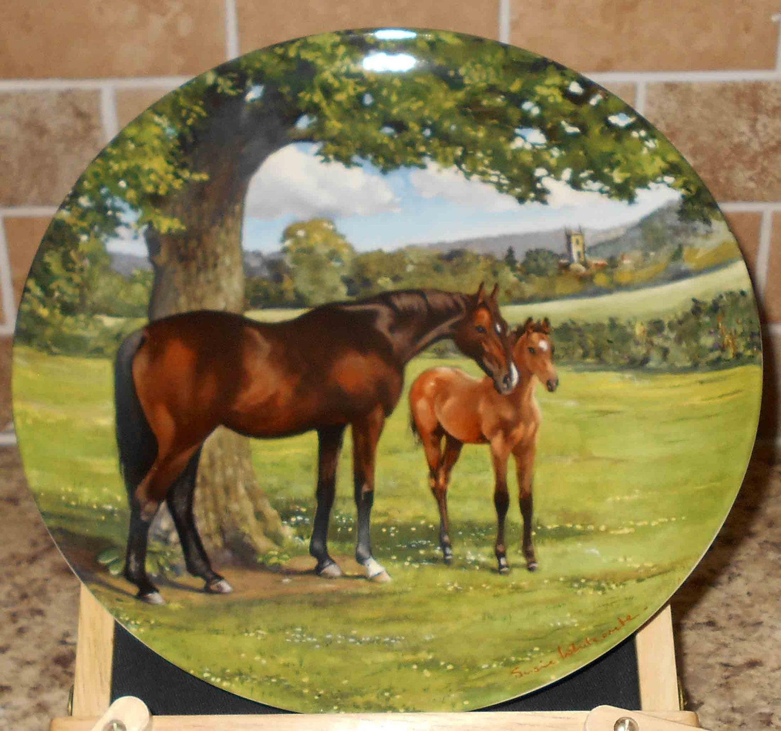 SPODE 1988 ENGLISH THOROUGHBRED Horse Plate Susie Etsy