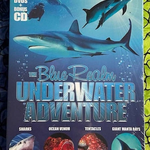 2005 Factory Sealed UNDERWATER ADVENTURE 2 DVD Packaged Set The Blue Realm Sharks Ocean Venom Tentacles Giant Manta Rays in High Definition