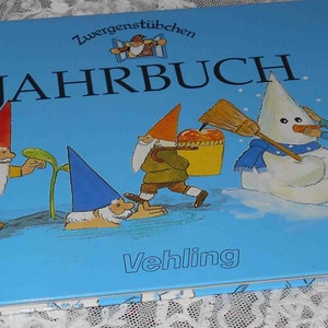 ZWERGENSTUBCHEN JAHRBUCH Germany GNOMES Hardbound Book Vehling Berlin Crafts Music Songbook Recipes Stories Fun Color Illustrations O.O.P.