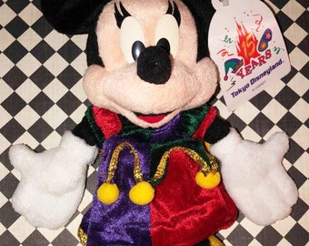 MINNIE MOUSE Bean Bag 15 Years TOKYO Disneyland Adult Owned - With Tag Japan 2,000 07-30