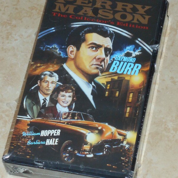 Brand New Sealed PERRY MASON Collectors Edition V.H.S. VIDEO Tape 2 Movies Prodigal Parent and Empty Tin