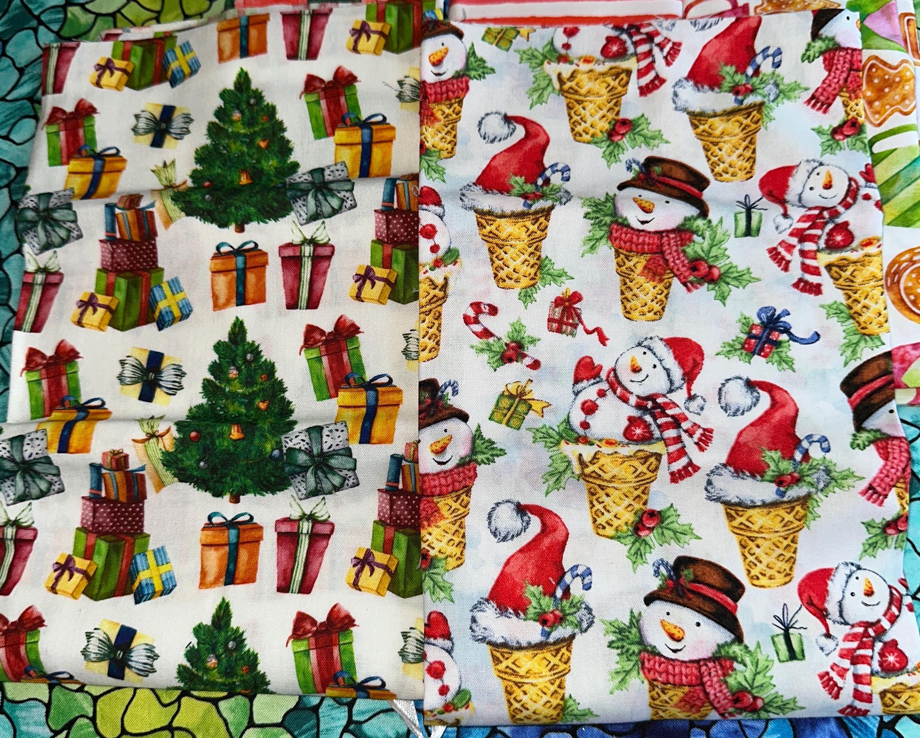 CHRISTMAS FAT QUARTER Bundle Called Christmas Sweet Treats 5
