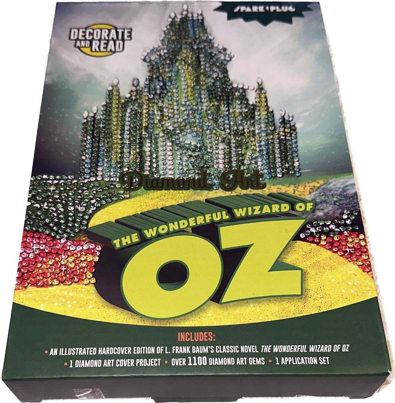 The WONDERFUL WIZARD of OZ Illustrated Hardcover Edition of L. Frank Baum's  Classic Novel and 1 Diamond Art Cover Project Inside the Box 