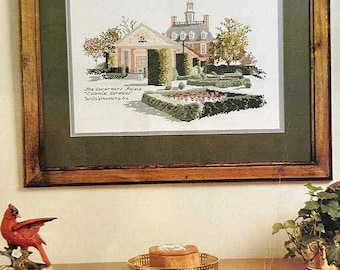 GOVERNOR'S PALACE WILLIAMSBURG, Virginia - Original Chart (Not a download) Colonial Gardens Unused from 1980sHistorical Design